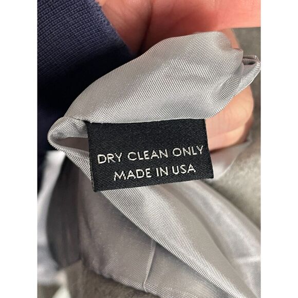 J'amy Tarr Wool Asymmetric Zip Front Cropped Moto Jacket Gray Small - Picture 5 of 5